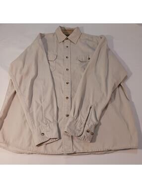 Men's Wrangler Hero Spread Collar Button Up Long Sleeve Men's Shirt Size Large